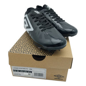 Umbro Ventura Firm Ground Junior Soccer Boots (Black White) SIze 5Y US